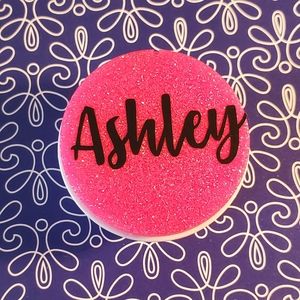 Pink Glitter Phone Grip